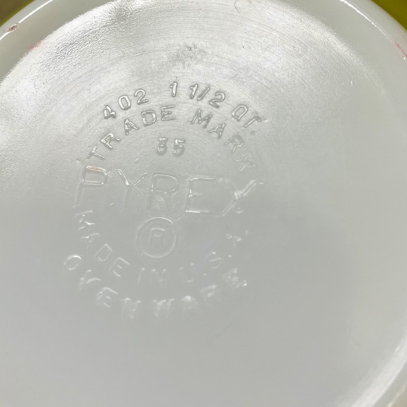 VTG Pyrex Set Verde Green Nesting Mixing Bowls 401 402 403 - Picture 6 of 14